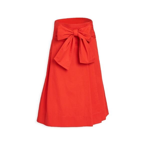 Tory Burch Holiday Red Wrap Skirt Plus Size 1X NWT - Picture 3 of 16